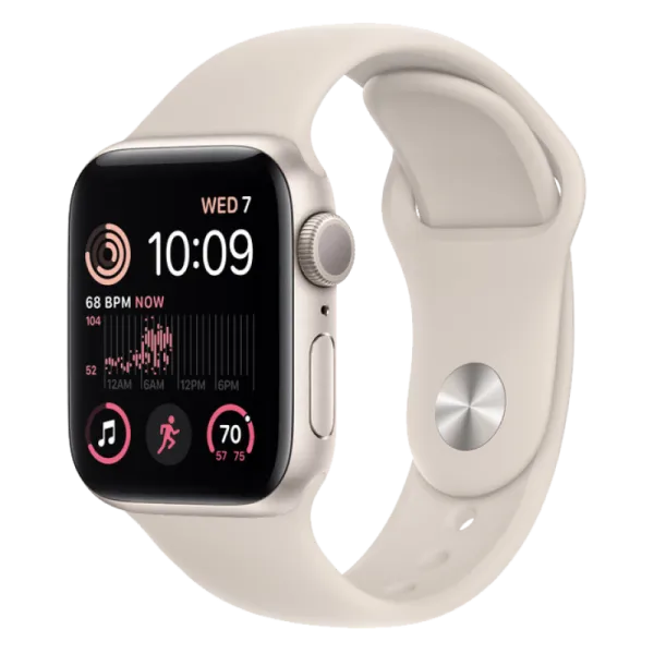 Apple Watch Series SE 2 40mm Starlight Aluminum Case with Starlight Sport Band